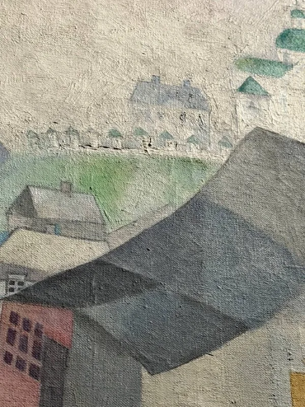 Можно сказать, перед занавесом успела побывать на выставке Шагала.