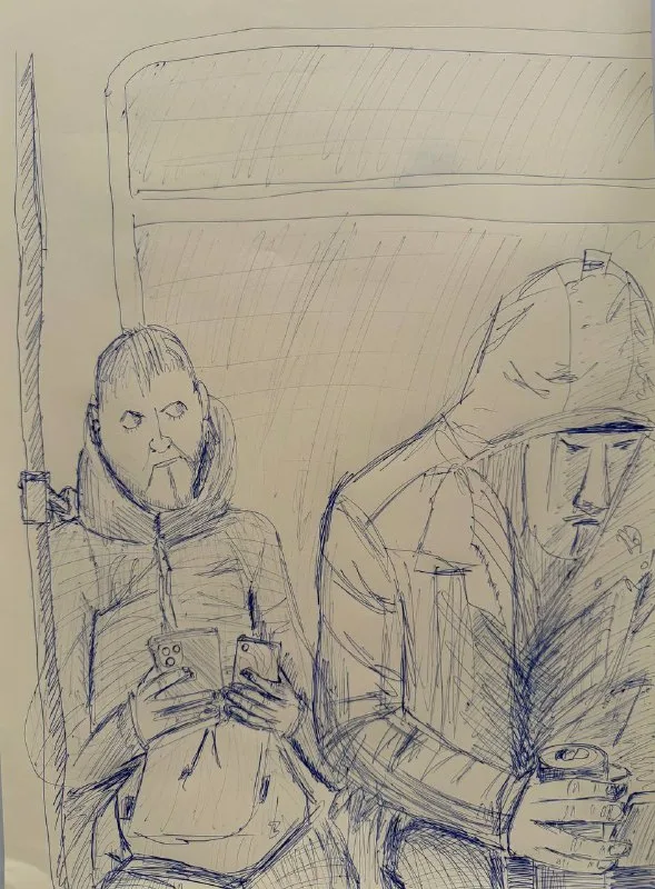 Случайные чувачки из зимнего метро.